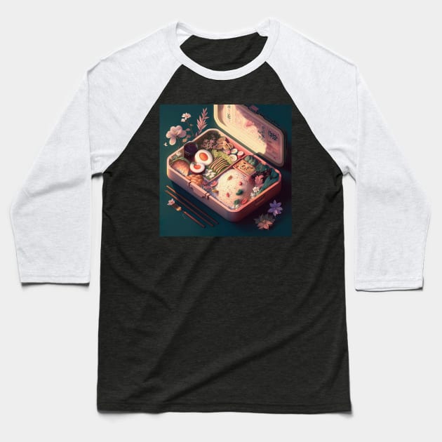 Japanese Bento Box art Baseball T-Shirt by geekmethat